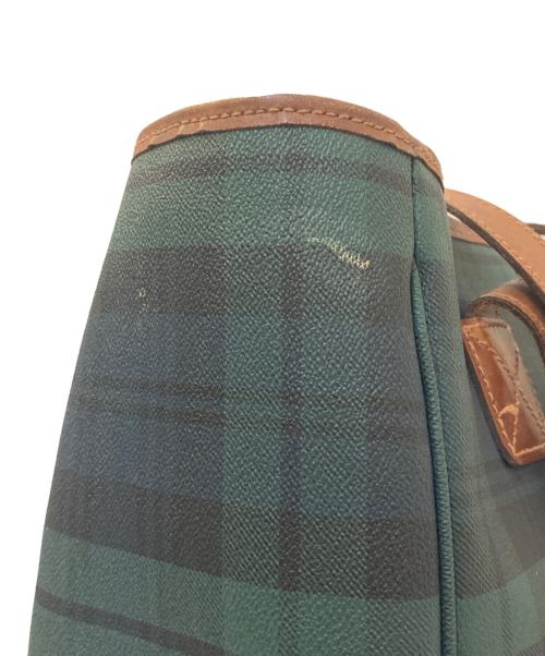 POLO RALPH LAUREN（ポロ・ラルフローレン）POLO RALPH LAUREN (ポロ・ラルフローレン) ブラックウォッチトートバッグ グリーン×ネイビーの古着・服飾アイテム