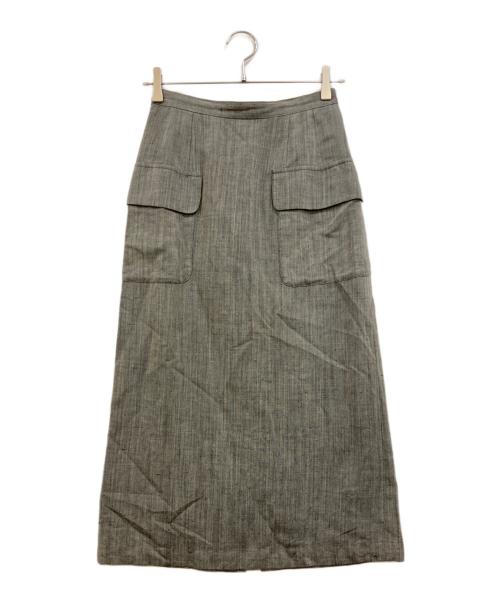 tricot COMME des GARCONS（トリココムデギャルソン）tricot COMME des GARCONS (トリココムデギャルソン) ウールリネンスカート グレー サイズ:Ｍの古着・服飾アイテム
