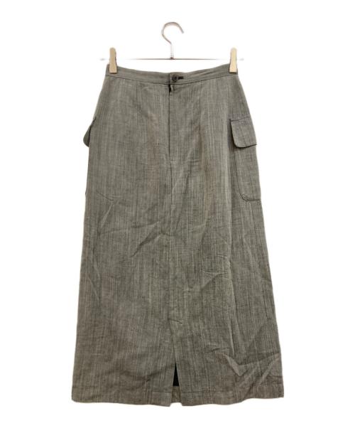 tricot COMME des GARCONS（トリココムデギャルソン）tricot COMME des GARCONS (トリココムデギャルソン) ウールリネンスカート グレー サイズ:Ｍの古着・服飾アイテム