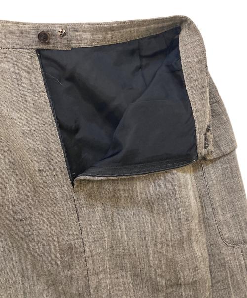 tricot COMME des GARCONS（トリココムデギャルソン）tricot COMME des GARCONS (トリココムデギャルソン) ウールリネンスカート グレー サイズ:Ｍの古着・服飾アイテム