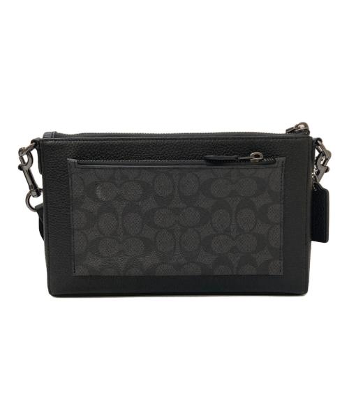 COACH（コーチ）COACH (コーチ) クロスボディ・ブロックド シグネチャーショルダーバッグ ブラックの古着・服飾アイテム