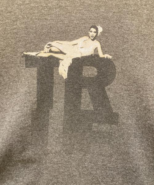 TRUE（トゥルー）TRUE (トゥルー) プリントTシャツ グレー サイズ:Lの古着・服飾アイテム