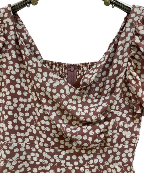 HER LIP TO（ハーリップトゥ）HER LIP TO (ハーリップトゥ) チェリーパターンワンピース レッド サイズ:Ｍの古着・服飾アイテム