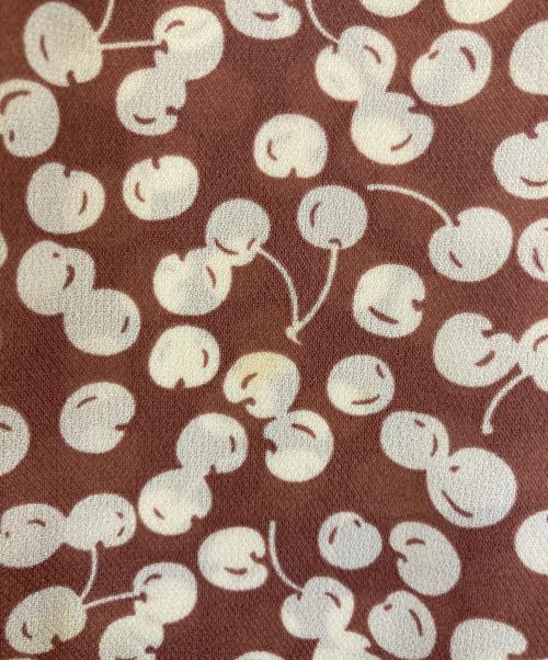 HER LIP TO（ハーリップトゥ）HER LIP TO (ハーリップトゥ) チェリーパターンワンピース レッド サイズ:Ｍの古着・服飾アイテム