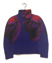me ISSEY MIYAKE（ミーイッセイ ミヤケ）の古着「Gradation Color BOX PLEATS」｜パープル×レッド