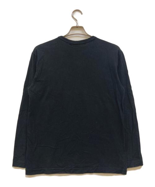 PLAY COMME des GARCONS（プレイコムデギャルソン）PLAY COMME des GARCONS (プレイコムデギャルソン) ハートワッペン ロングスリーブTシャツ ブラック サイズ:Ｌの古着・服飾アイテム