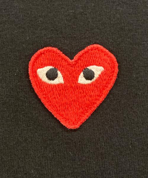 PLAY COMME des GARCONS（プレイコムデギャルソン）PLAY COMME des GARCONS (プレイコムデギャルソン) ハートワッペン ロングスリーブTシャツ ブラック サイズ:Ｌの古着・服飾アイテム