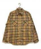 big macビッグマック）の古着「70s ネルシャツ」｜ベージュ