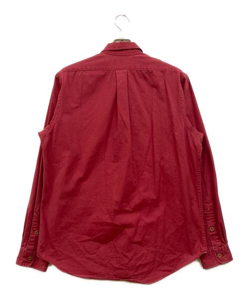 POLO RALPH LAUREN（ポロ・ラルフローレン）POLO RALPH LAUREN (ポロ・ラルフローレン) ショルダーガンパッチワークシャツ レッド サイズ:Ｌの古着・服飾アイテム