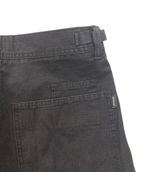 stussy（ステューシー）stussy (ステューシー) リップストップ カーゴパンツ ブラック サイズ:W30の古着・服飾アイテム