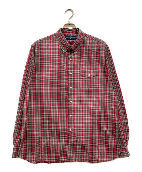 RALPH LAUREN（ラルフローレン）RALPH LAUREN (ラルフローレン) ボタンダウンチェックシャツ レッド サイズ:XLの古着・服飾アイテム