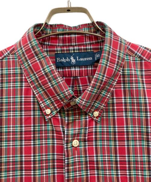 RALPH LAUREN（ラルフローレン）RALPH LAUREN (ラルフローレン) ボタンダウンチェックシャツ レッド サイズ:XLの古着・服飾アイテム