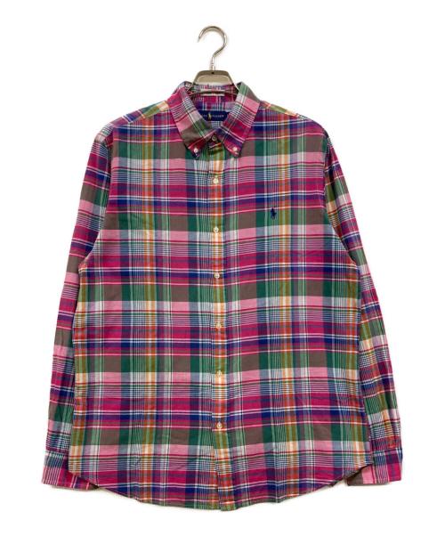 RALPH LAUREN（ラルフローレン）RALPH LAUREN (ラルフローレン) ボタンダウンチェックシャツ ピンク サイズ:Lの古着・服飾アイテム