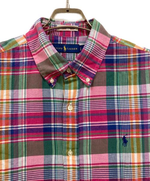 RALPH LAUREN（ラルフローレン）RALPH LAUREN (ラルフローレン) ボタンダウンチェックシャツ ピンク サイズ:Lの古着・服飾アイテム