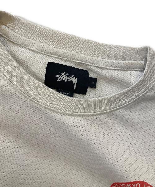 stussy（ステューシー）stussy (ステューシー) ゲームシャツ ホワイト サイズ:Sの古着・服飾アイテム