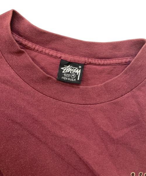 stussy（ステューシー）stussy (ステューシー) 80's クラウンピエロTシャツ バーガンディー サイズ:Ｍの古着・服飾アイテム