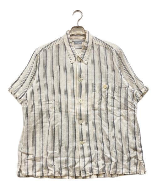 COMME des GARCONS HOMME（コムデギャルソン オム）COMME des GARCONS HOMME (コムデギャルソン オム) 80's ボタンダウンリネンシャツ アイボリー サイズ:-の古着・服飾アイテム