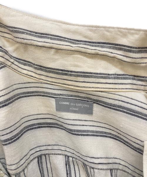 COMME des GARCONS HOMME（コムデギャルソン オム）COMME des GARCONS HOMME (コムデギャルソン オム) 80's ボタンダウンリネンシャツ アイボリー サイズ:-の古着・服飾アイテム