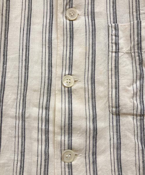 COMME des GARCONS HOMME（コムデギャルソン オム）COMME des GARCONS HOMME (コムデギャルソン オム) 80's ボタンダウンリネンシャツ アイボリー サイズ:-の古着・服飾アイテム