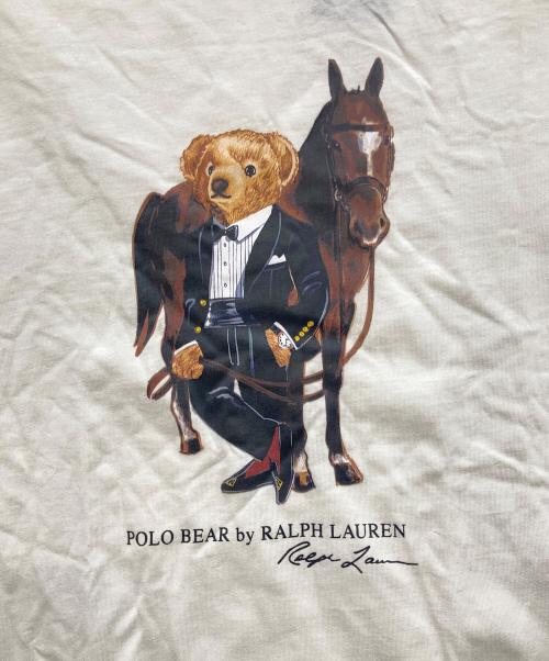 POLO RALPH LAUREN（ポロ・ラルフローレン）POLO RALPH LAUREN (ポロ・ラルフローレン) ポロベアプリントTシャツ ホワイト サイズ:Ｌ 未使用品の古着・服飾アイテム