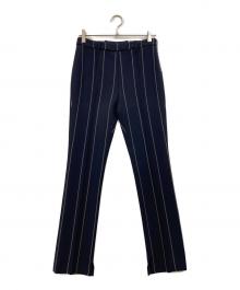 3.1 phillip lim（スリーワンフィリップリム）の古着「スリットストライプパンツ」｜ネイビー