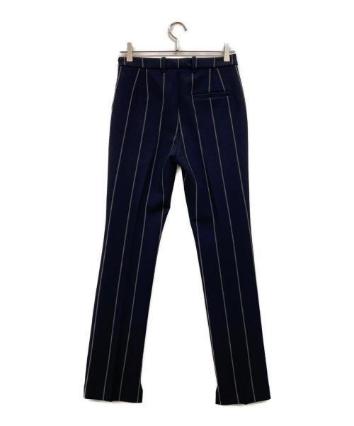 3.1 phillip lim（スリーワンフィリップリム）3.1 phillip lim (スリーワンフィリップリム) スリットストライプパンツ ネイビー サイズ:2の古着・服飾アイテム