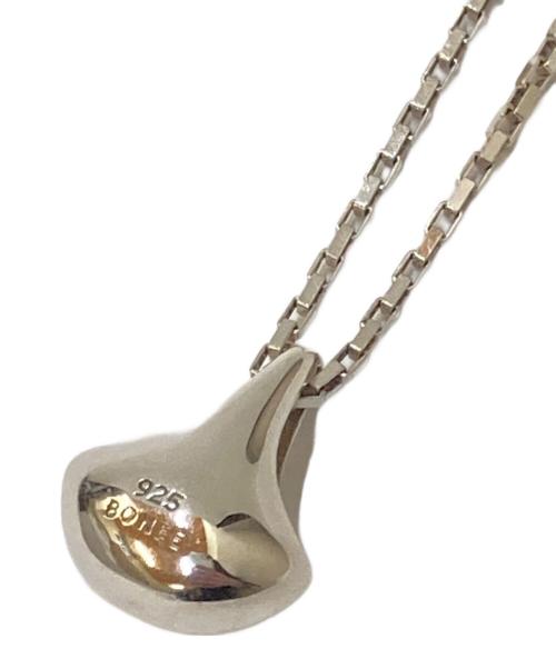 BONEE（ボーニー）BONEE (ボーニー) POINTED DROP NECKLACE グレーの古着・服飾アイテム