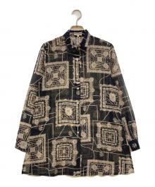 Burberry's（バーバリーズ）の古着「Big Silhouette Sheer Shirt」｜ブラック