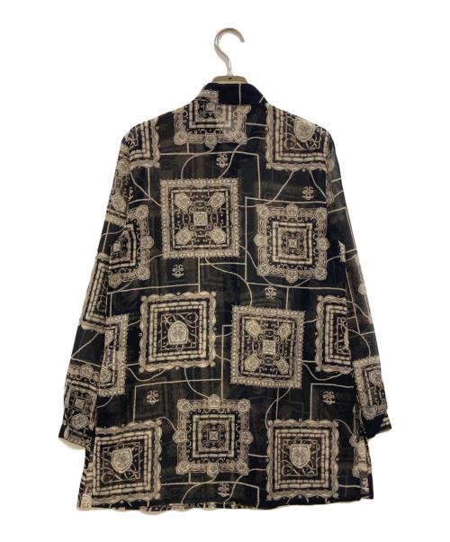 Burberry's（バーバリー）Burberry's (バーバリー) Big Silhouette Sheer Shirt ブラック サイズ:5の古着・服飾アイテム