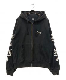 stussy（ステューシー）の古着「PARADISE LOST ZIP HOODIE」｜ブラック