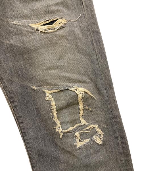 LEVI'S（リーバイス）LEVI'S (リーバイス) 501 リペア加工デニムパンツ グレー サイズ:W34 L32の古着・服飾アイテム