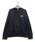 stussy×NIKEステューシー×ナイキ）の古着「Washed NRG Fleece Crewneck」｜ブラック