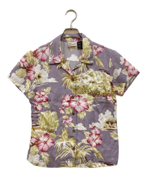 pataloha（パタロハ）pataloha (パタロハ) アロハシャツ パープル サイズ:4の古着・服飾アイテム