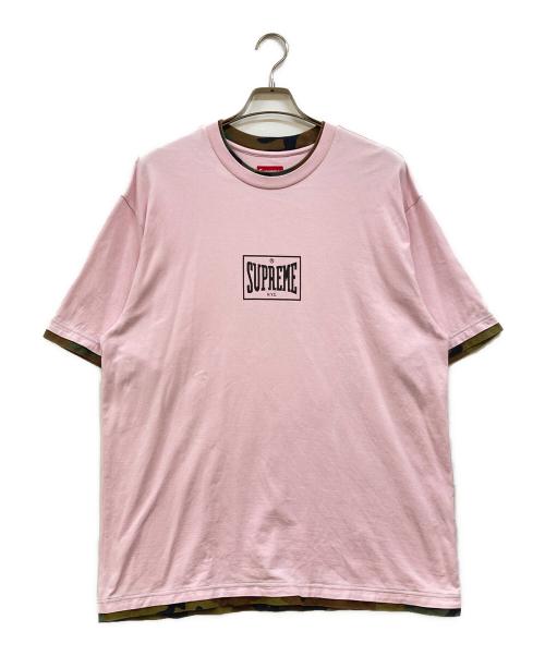 SUPREME（シュプリーム）Supreme (シュプリーム) Layered S/S Top Tee ピンク サイズ:Ｌの古着・服飾アイテム