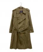 Burberry'sバーバリー）の古着「裏地ノバチェック ベルト付トレンチコート」｜カーキ