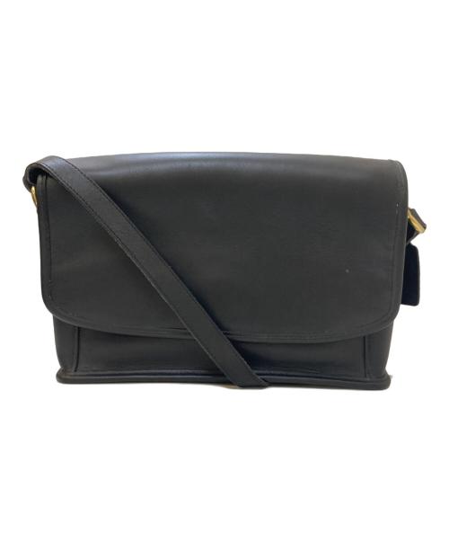 OLD COACH（オールドコーチ）OLD COACH (オールドコーチ) レザーショルダーバッグ ブラックの古着・服飾アイテム