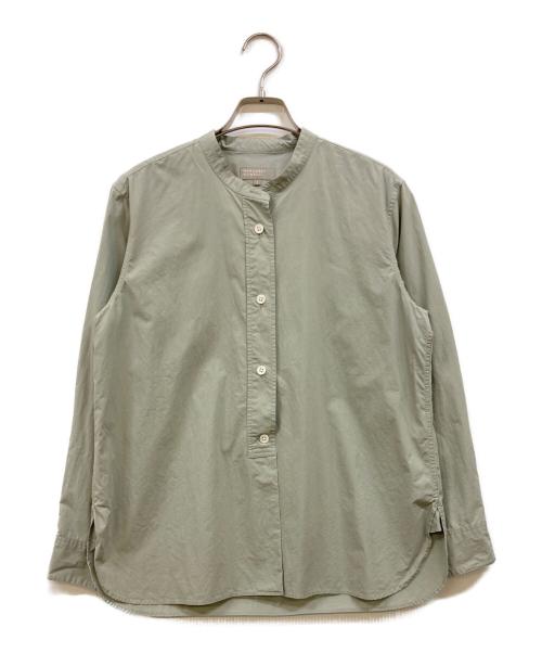 MARGARET HOWELL（マーガレットハウエル）MARGARET HOWELL (マーガレットハウエル) MATT COTTON POPLIN SHIRT グリーン サイズ:1の古着・服飾アイテム