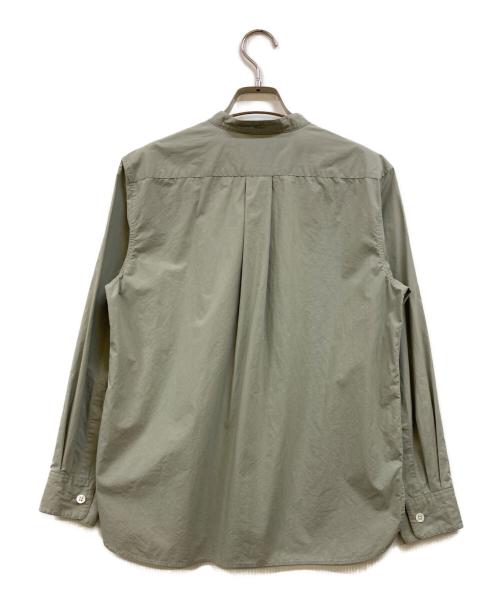 MARGARET HOWELL（マーガレットハウエル）MARGARET HOWELL (マーガレットハウエル) MATT COTTON POPLIN SHIRT グリーン サイズ:1の古着・服飾アイテム
