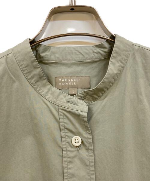 MARGARET HOWELL（マーガレットハウエル）MARGARET HOWELL (マーガレットハウエル) MATT COTTON POPLIN SHIRT グリーン サイズ:1の古着・服飾アイテム