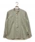 MARGARET HOWELL（マーガレットハウエル）の古着「MATT COTTON POPLIN SHIRT」｜グリーン