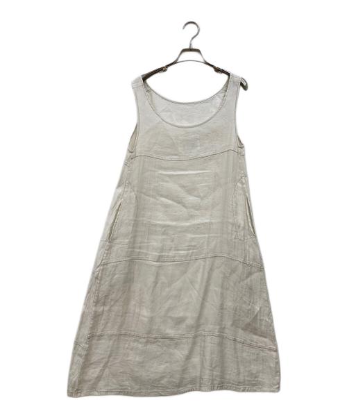 DOSA（ドーサ）DOSA (ドーサ) シルクリネンブレンドノースリーブワンピース ホワイト サイズ:Sの古着・服飾アイテム