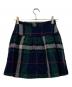 BURBERRY LONDON (バーバリーロンドン) チェックフレアミニスカート ネイビー×グリーン サイズ:36：8000円