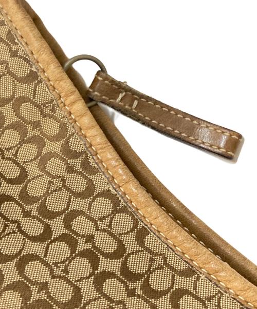COACH（コーチ）COACH (コーチ) ミニシグネチャー ワンショルダーバッグ ブラウンの古着・服飾アイテム