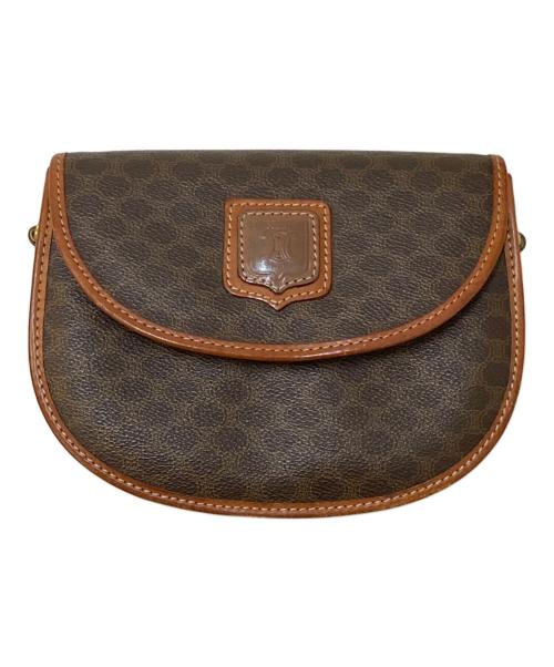 CELINE（セリーヌ）CELINE (セリーヌ) マカダム柄ショルダーバッグ ブラウンの古着・服飾アイテム