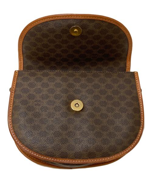 CELINE（セリーヌ）CELINE (セリーヌ) マカダム柄ショルダーバッグ ブラウンの古着・服飾アイテム