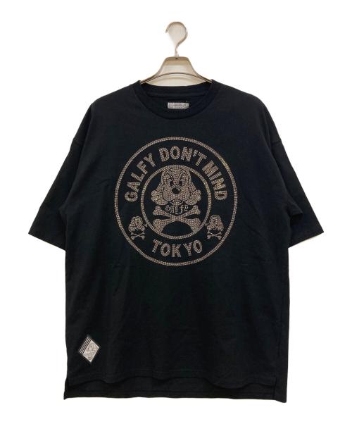 GALFY（ガルフィー）GALFY (ガルフィー) スタッズロゴTシャツ ブラック サイズ:XLの古着・服飾アイテム