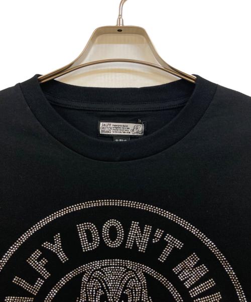 GALFY（ガルフィー）GALFY (ガルフィー) スタッズロゴTシャツ ブラック サイズ:XLの古着・服飾アイテム