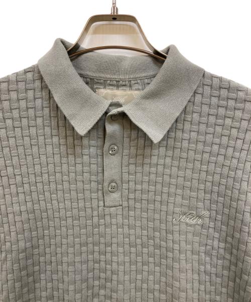 KITH（キス）KITH (キス) ニットポロシャツ グレー サイズ:Ｍの古着・服飾アイテム
