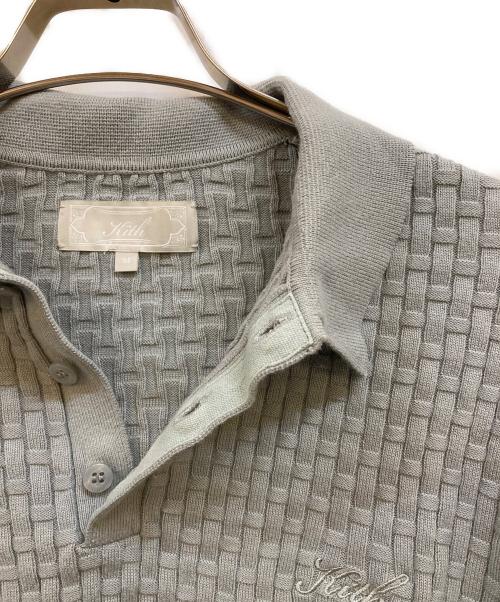 KITH（キス）KITH (キス) ニットポロシャツ グレー サイズ:Ｍの古着・服飾アイテム