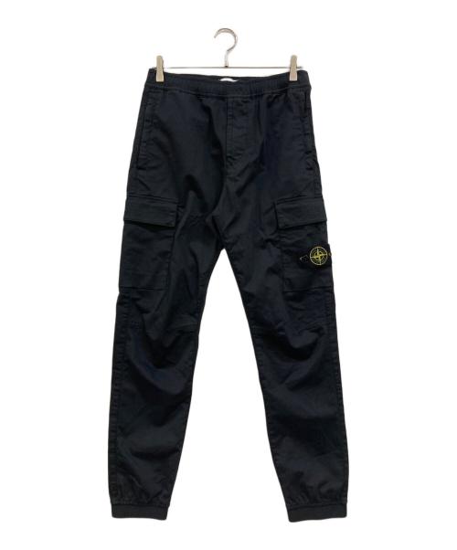 STONE ISLAND（ストーンアイランド）STONE ISLAND (ストーンアイランド) GARMENT DYE STRECH CARGO PANTS ブラック サイズ:W30(76㎝)の古着・服飾アイテム